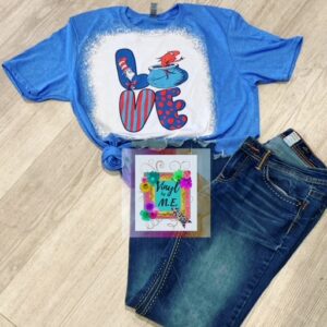 Blue Love Seuss tee
