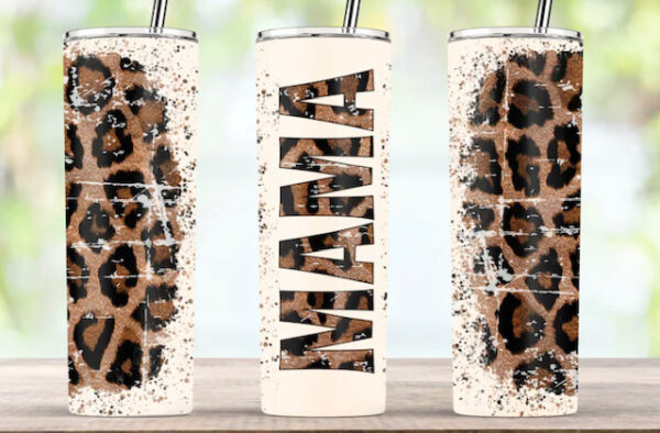 Cheetah Mama tumbler