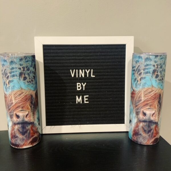 Full wrap 20 oz Cow Tumbler