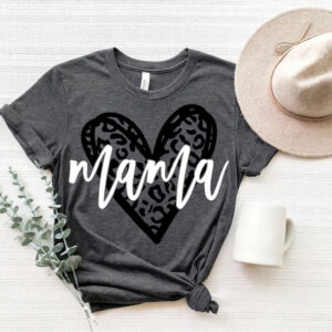 Heart Cheetah Mama tee