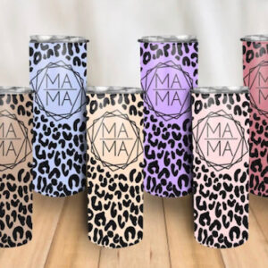 Cheetah Mama 20oz tumblers