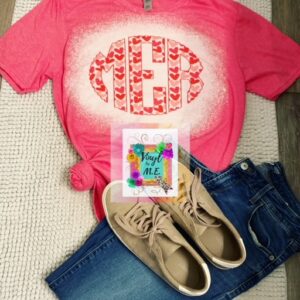 Pink Valentine Monogram Tee