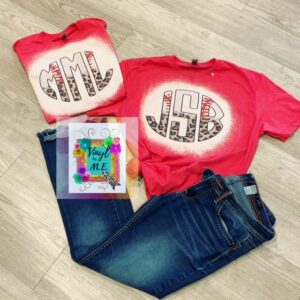 Baseball Cheetah Monogram tee