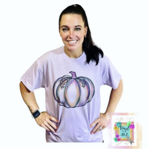 Water color pumpkin tee
