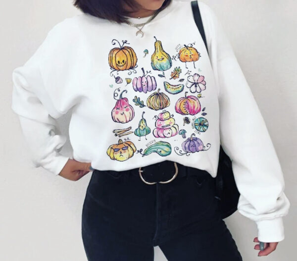 Watercolor Pumpkin Sweatshirt