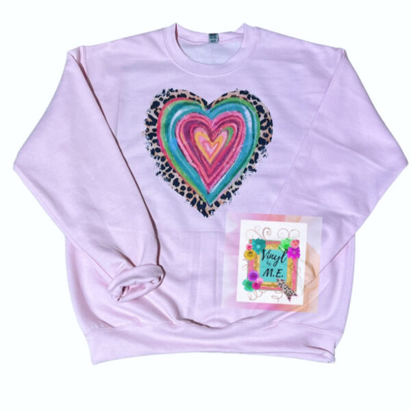 Colorful Heart Sweatshirt