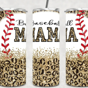 Leopard Baseball Mom 20oz