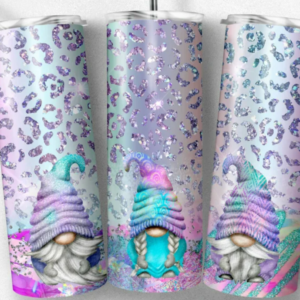 Spring leopard Gnome tumbler 20oz