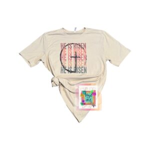 He is Risen cream tee
