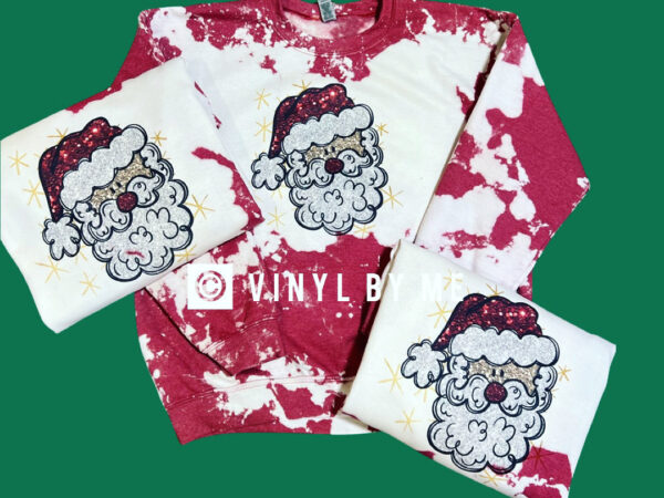 Bleached out Santa Sweatshirt