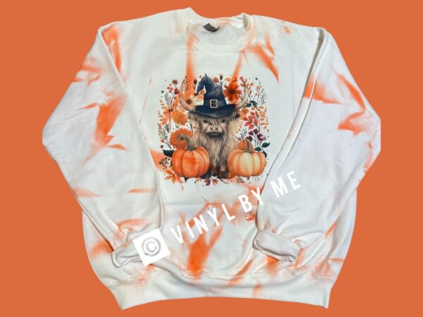 Pumpkin cow sweatshirt