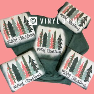 Pink tree Merry Christmas Sweatshirt