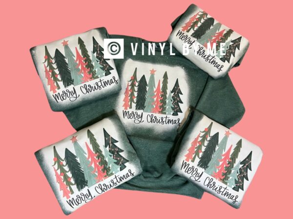 Pink tree Merry Christmas Sweatshirt