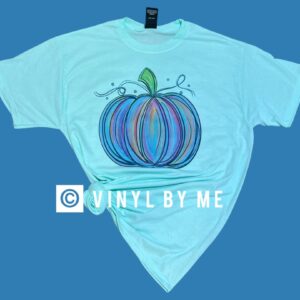 Mint Water color pumpkin tee