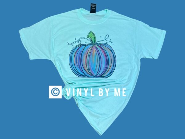 Mint Water color pumpkin tee