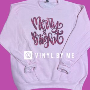 Pink Merry & Bright sweatshirt