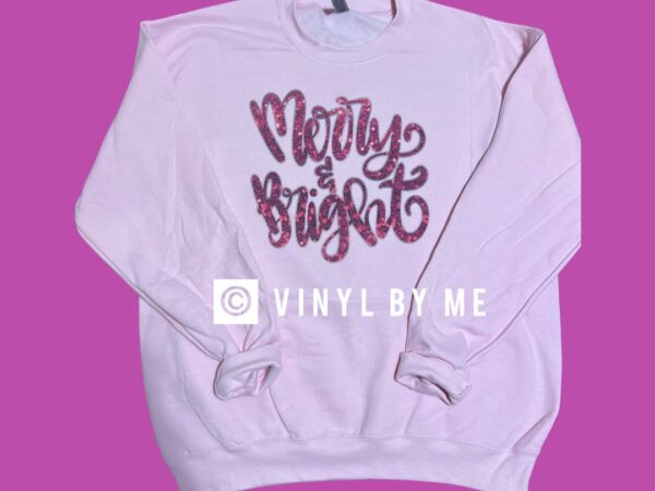 Pink Merry & Bright sweatshirt