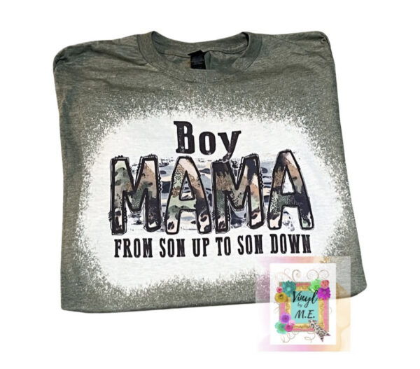 Camo Boy Mama tee