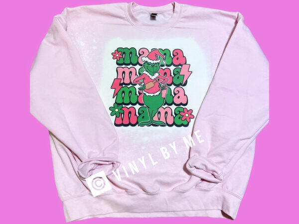 Pink Grinch mama sweatshirt