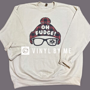 Oh Fudge tan sweatshirt