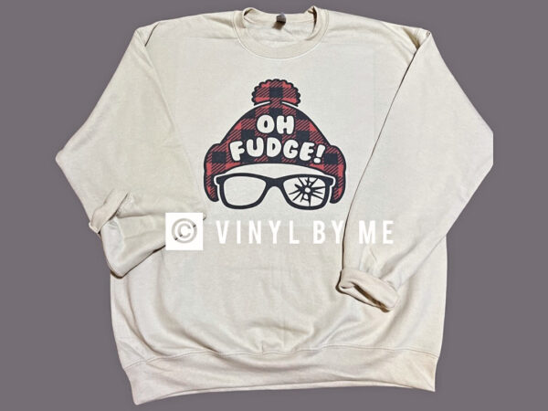 Oh Fudge tan sweatshirt