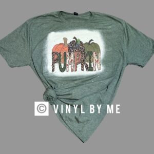 Green hello pumpkin tee