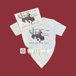 Giddy up Christmas tee