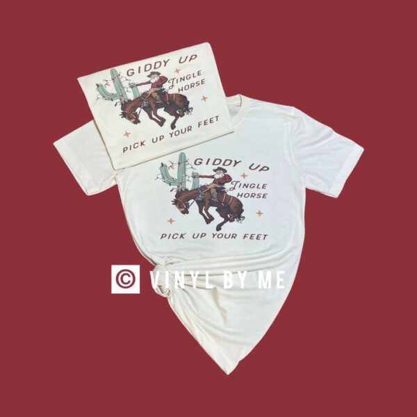 Giddy up Christmas tee