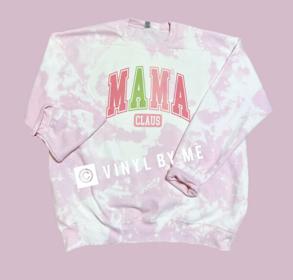 Acid washed Mama Claus sweatshirt