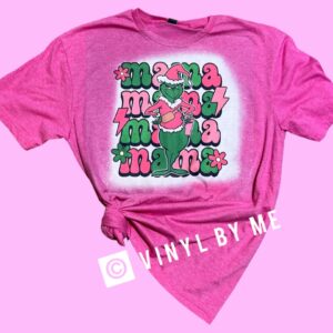 Pink Grinch Mama tee