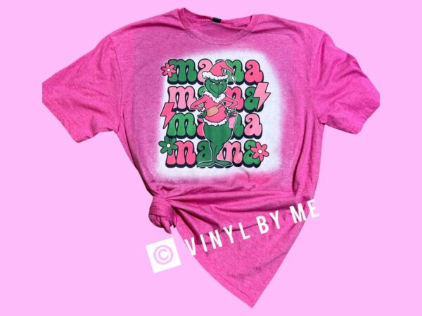 Pink Grinch Mama tee