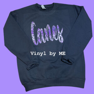 Purple cheetah canes sweatshirt