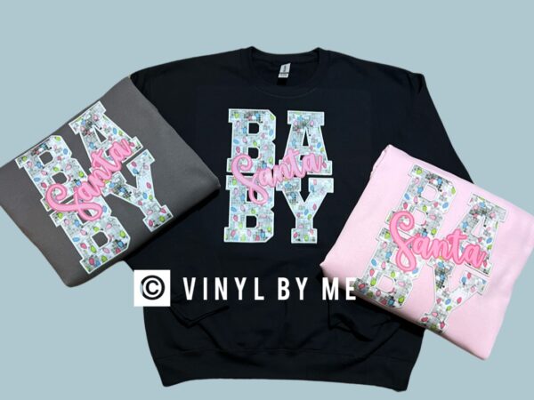 Santa baby sweatshirt (leave color in note section)