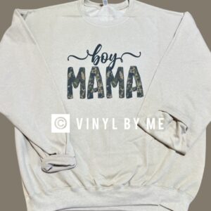 Tan Camo Boy Mama Sweatshirt