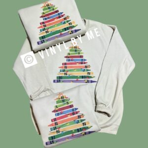 Teacher crayon sweatshirt