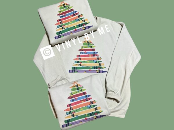 Teacher crayon sweatshirt