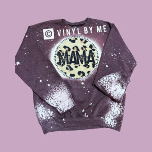 New mauve cheetah mama sweatshirt