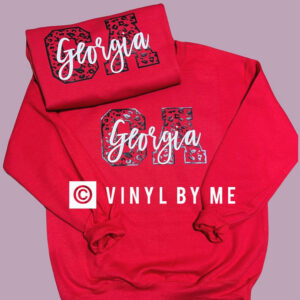 Red GA cheetah sweatshirt