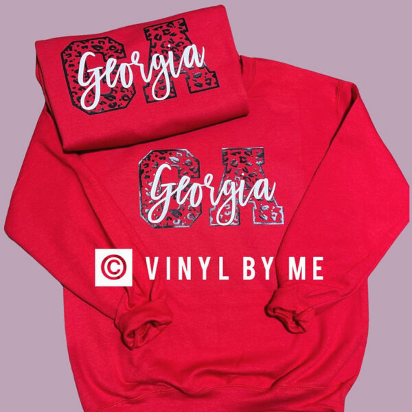Red GA cheetah sweatshirt