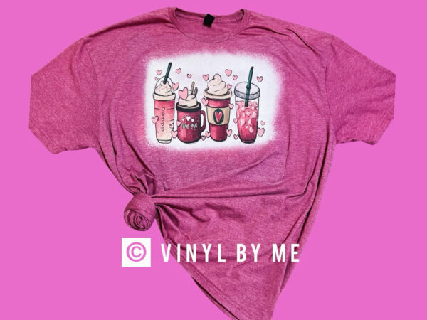 Bleached Valentine coffee tee