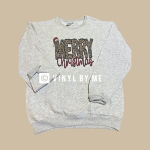 Ash Cheetah Merry Christmas Sweatshirt