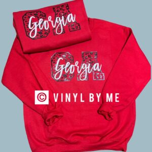 New GA cheetah red sweatshirt