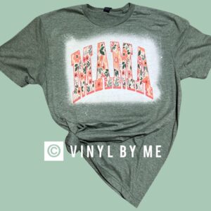 Floral green bleached Mama