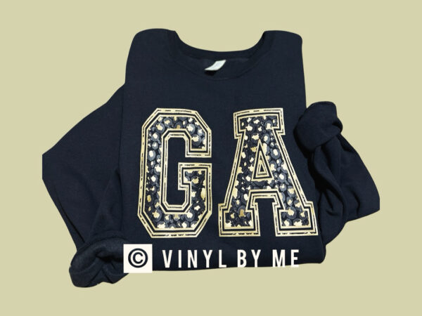 Black cheetah GA sweatshirt