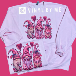 Pink gnomes sweatshirt