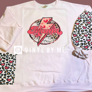 Pink cheetah Mama sweatshirt