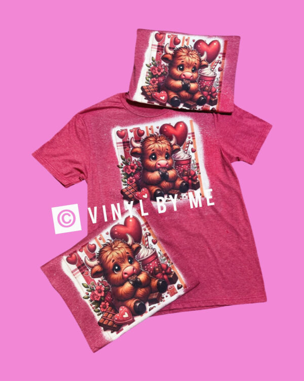 Valentine chocolate cow tee