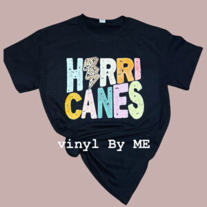 Black cheetah hurricanes tee