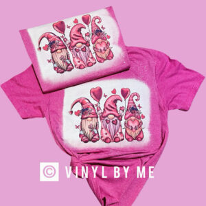 Bleached pink Valentine Gnomes Tee