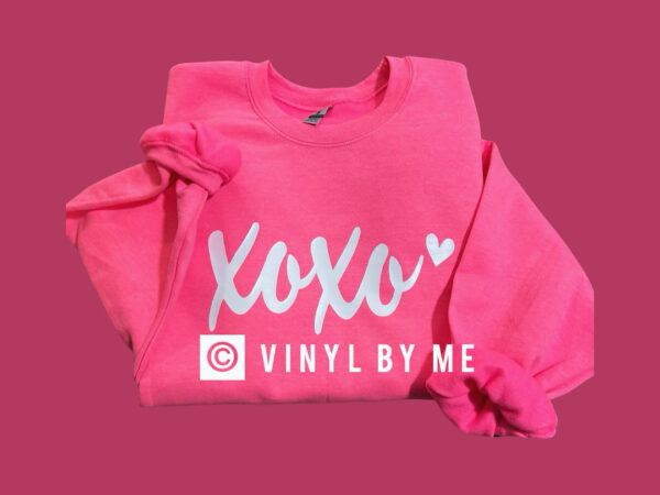 Hot pink Xoxo sweatshirt